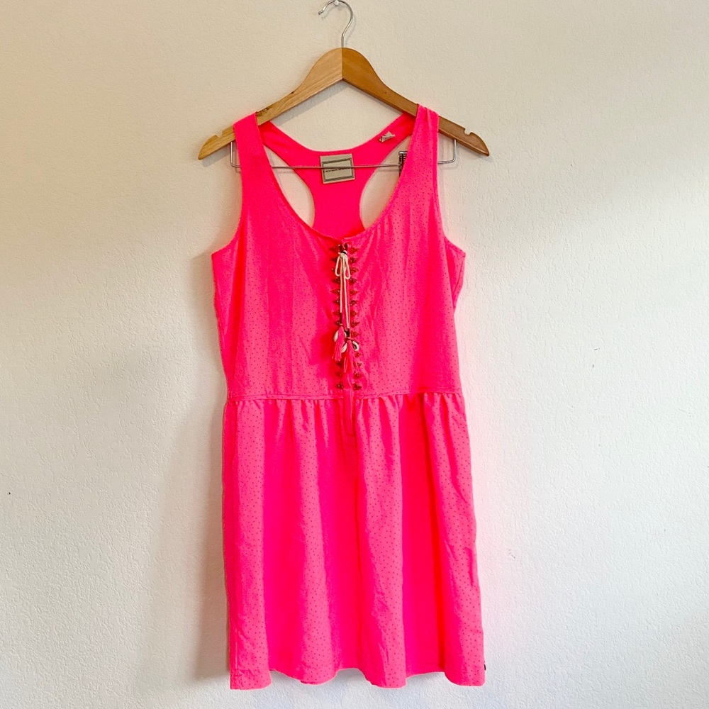 Scotch and Soda Pink Beaded Dress with Cowrie Shells Sz L